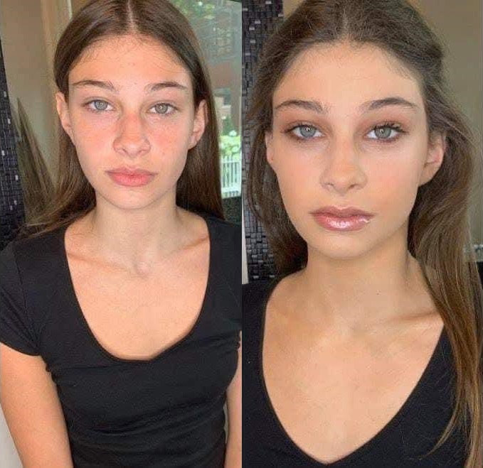 Soft Glam - Natural Look Before and After